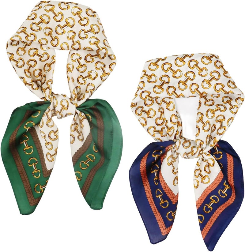 vimate Head Scarf for Women Hair 27'' Square Satin Silk Feeling Bnadana Neck Scarf Handbag Accessories Etc - Image 1